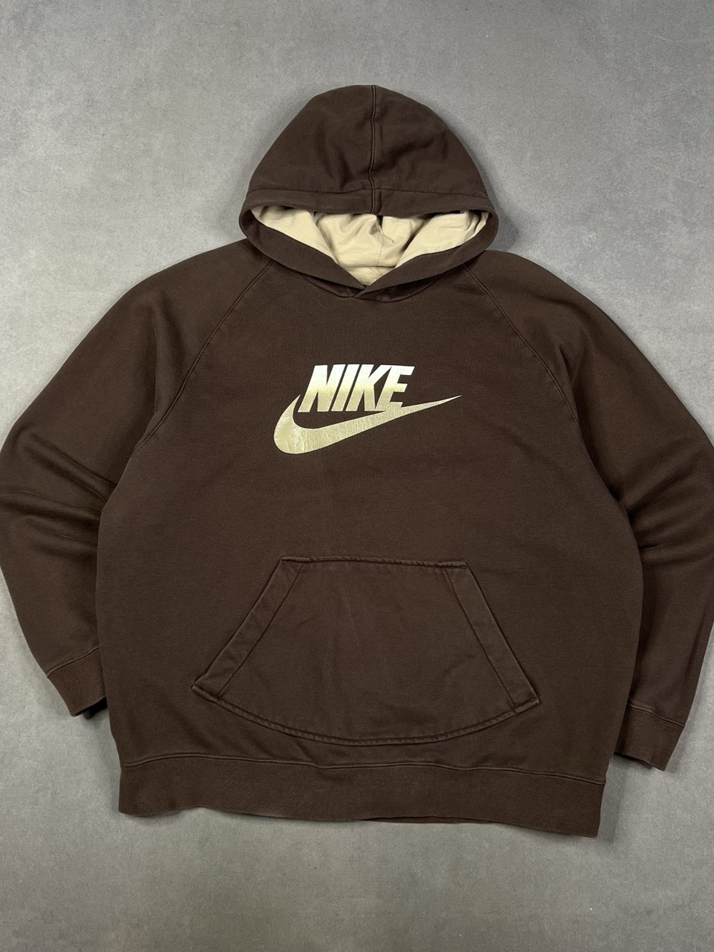 Nike Brown Pullover Hoodie Vintage